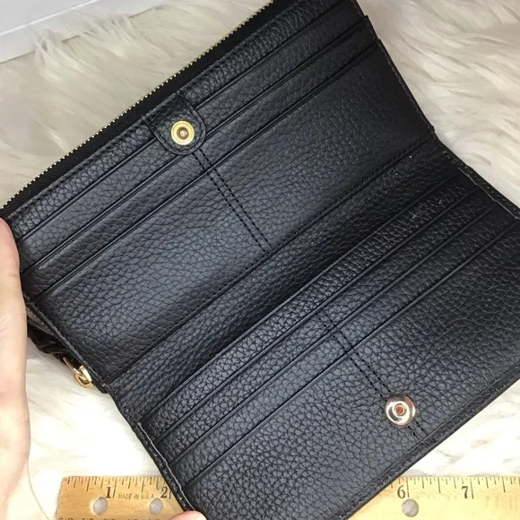 Dooney pebble leather wristlet wallet large organizer - Picture 4 of 9